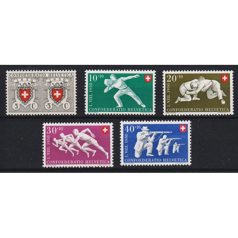 1950 SVIZZERA PRO PATRIA 5 V. G.I. (MNH)  | Filatelia Meloni