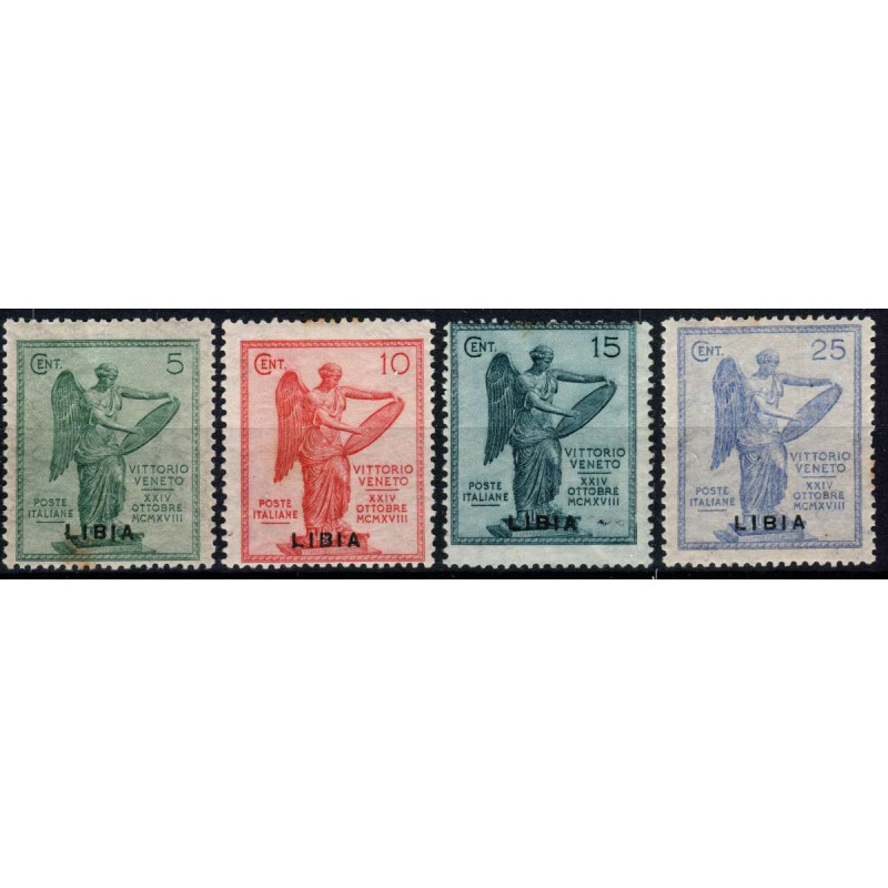 COLONIE 1922 LIBIA VITTORIA 4 VALORI G.O. MH*( 5C DIFETTOSO)  | Fil...