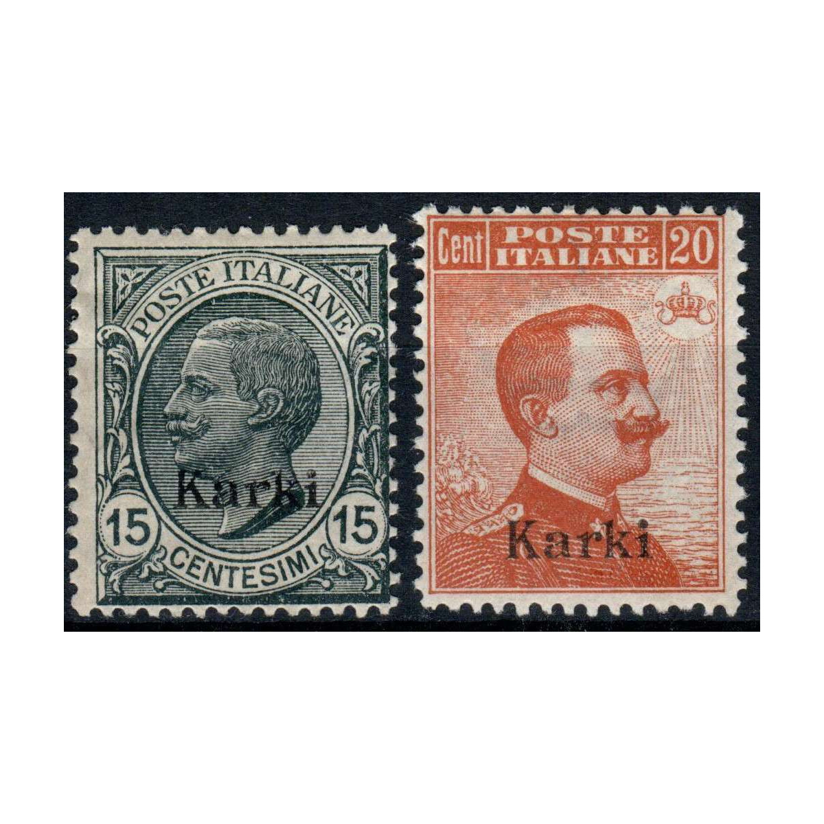 COLONIE 1921-22 EGEO CARCHI 15 CENT N.10 - 20 CENT N. 11 G.O. MH* ... COLONIE 1921-22 EGEO CARCHI 15 CENT N.10 - 20 CENT N. 11 G.O. MH* ...