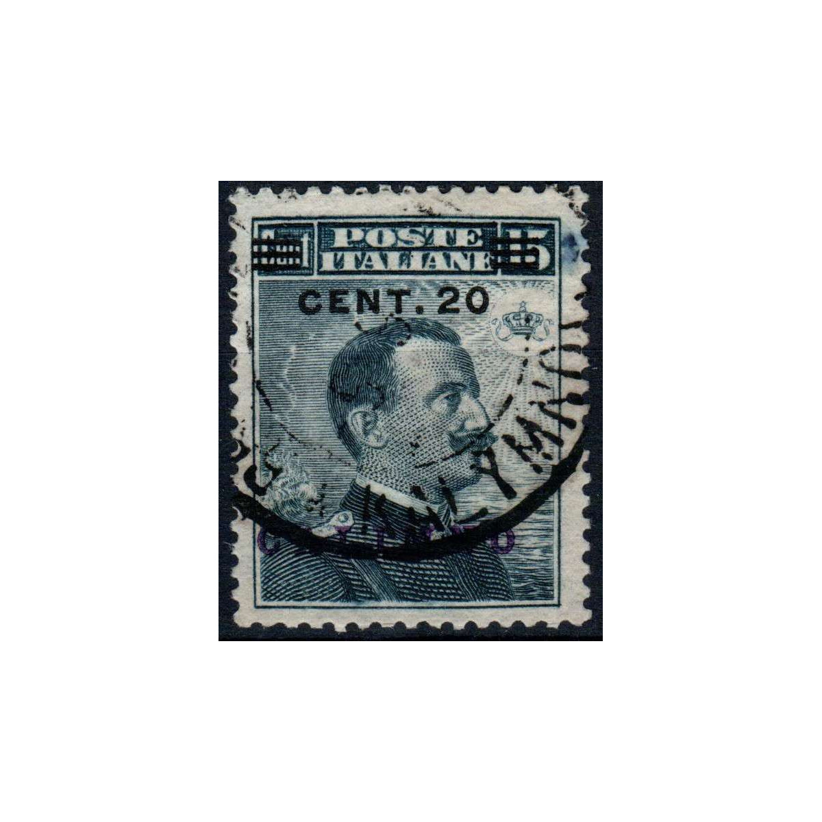 COLONIE 1916 EGEO CALINO 20 c. SU 15 c. N. 8 US  | Filatelia Meloni COLONIE 1916 EGEO CALINO 20 c. SU 15 c. N. 8 US  | Filatelia Meloni