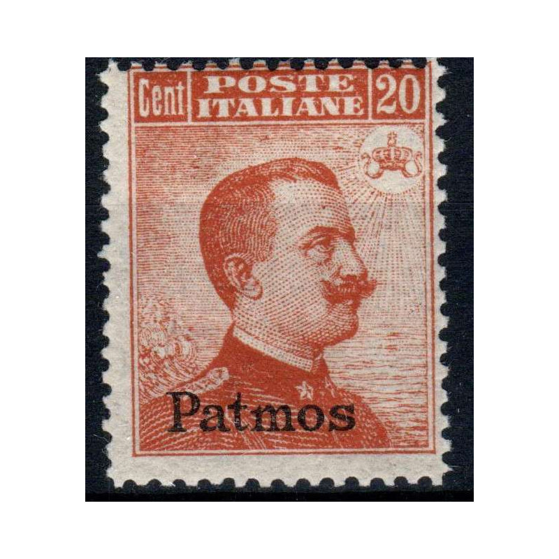 COLONIE 1917 EGEO PATMOS 60 CENT. SENZA FILIGRANA G.O. MH*  | Filat...