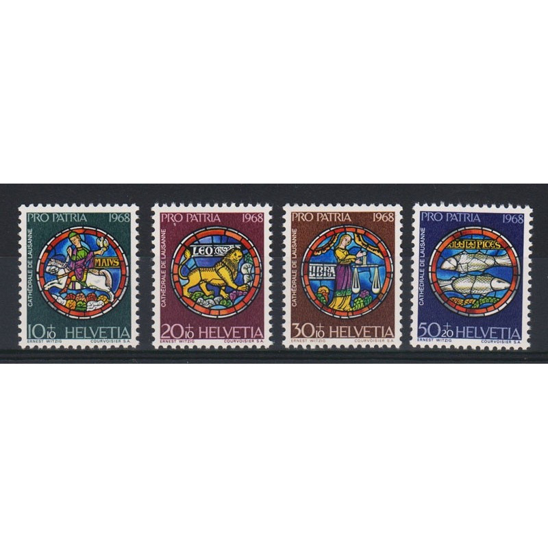 1968 SVIZZERA PRO PATRIA 4 V. (MNH)  | Filatelia Meloni