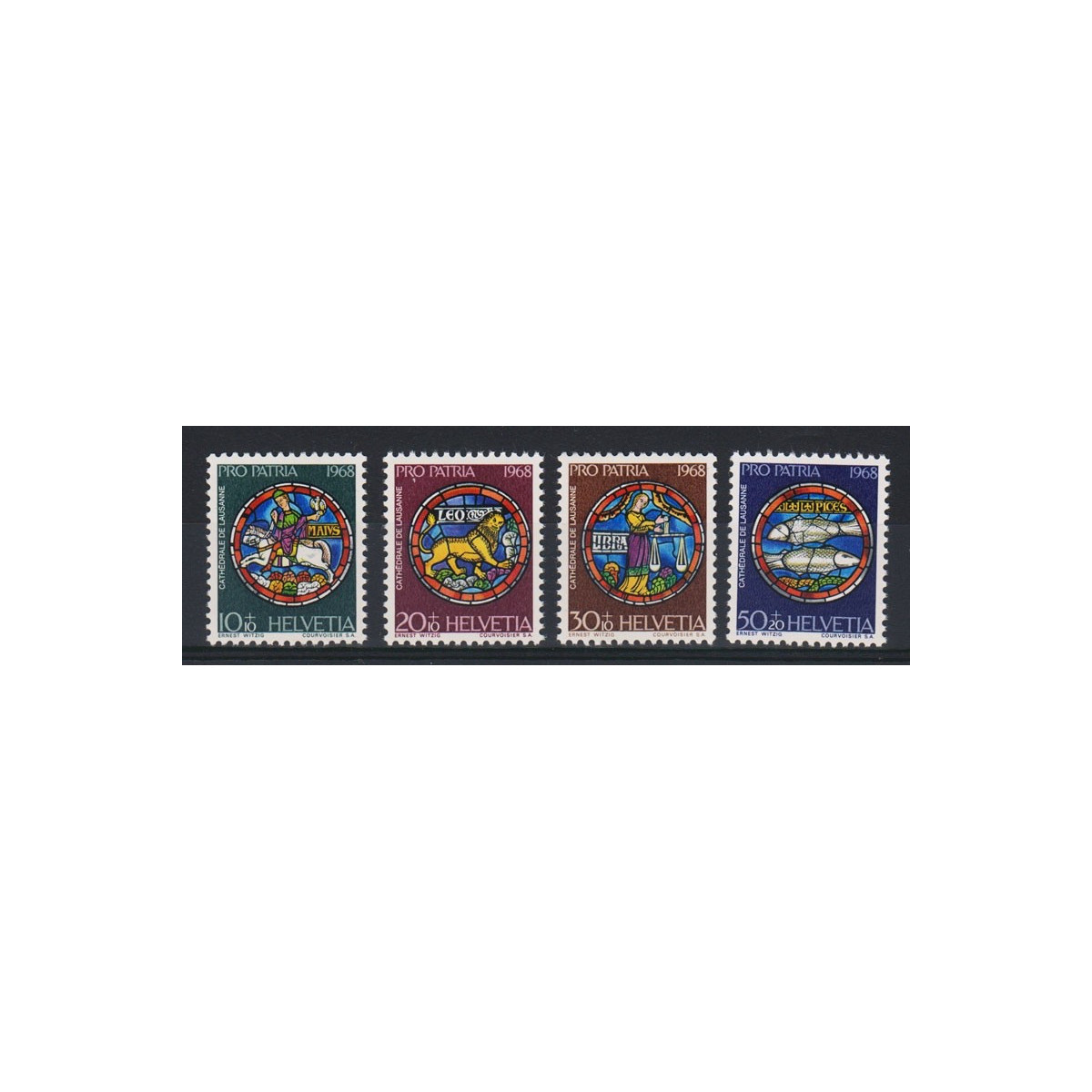 1968 SVIZZERA PRO PATRIA 4 V. (MNH) | Filatelia Meloni 1968 SVIZZERA PRO PATRIA 4 V. (MNH) | Filatelia Meloni