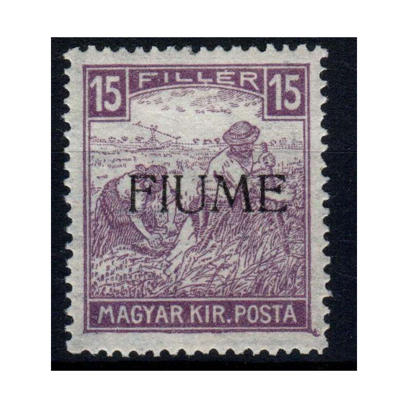 OCCUPAZIONI FIUME 1916-17 MIETITORI E VEDUTE 15 F. CIFRA BIANCA N 2...