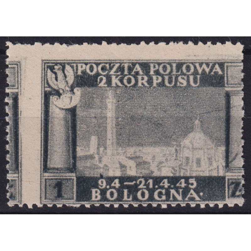 CORPO POLACCO 1946 VITTORIE 1 z. CON VARIETA' G.I MNH** CERT.  | Fi...