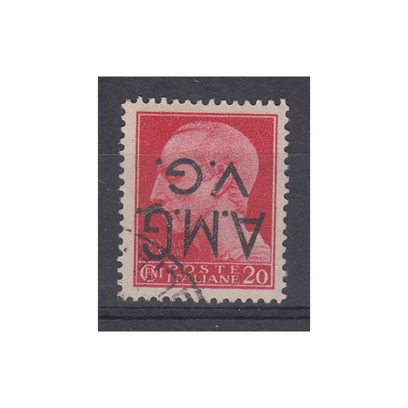 VENEZIA GIULIA 1945-47 20 CENT. CON SOPRASTAMPA CAPOVOLTA US.  | Fi...