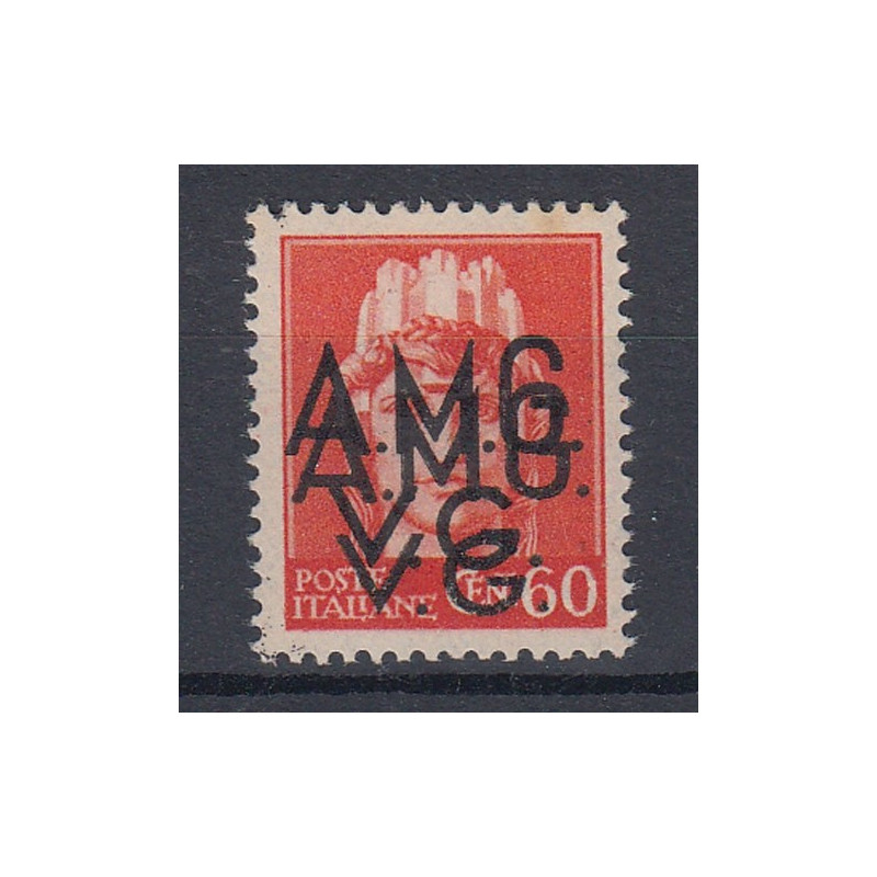 VENEZIA GIULIA 1945-47 60 C DOPPIA SOPRASTAMPA (7e) G.O. MH*  | Fil...