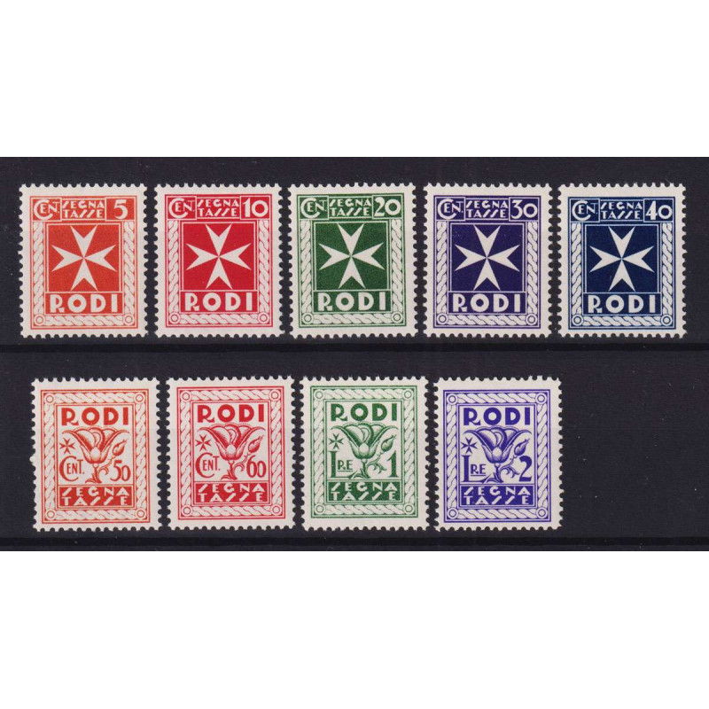 OCCUPAZIONE EGEO 1934 SEGNATASSE 9 V. G.I MNH**  | Filatelia Meloni