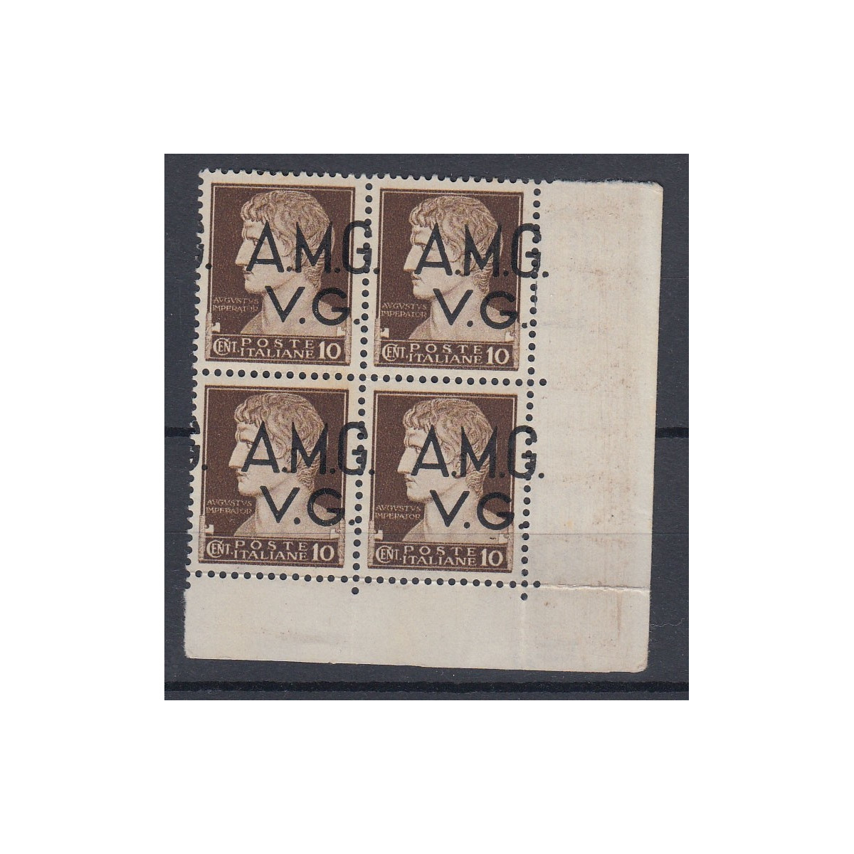 VENEZIA GIULIA 1945-7 10C. QUART SOPR SPOST DEX G.I. MNH** PUNTI OS... VENEZIA GIULIA 1945-7 10C. QUART SOPR SPOST DEX G.I. MNH** PUNTI OS...