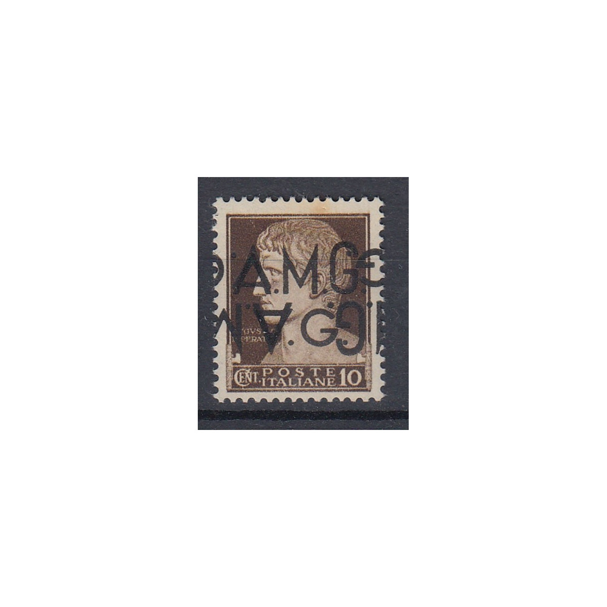 VENEZIA GIULIA 1945-47 10 C DOPPIA SOPR. CAPOVOLTA E SPOSTATA 1f G.... VENEZIA GIULIA 1945-47 10 C DOPPIA SOPR. CAPOVOLTA E SPOSTATA 1f G....