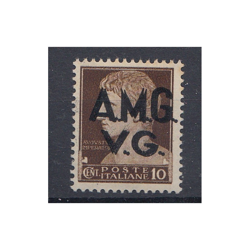 VENEZIA GIULIA 1945-47 10 C DOPPIA SOPRASTAMPA (1e) G.I. MNH**  | F...
