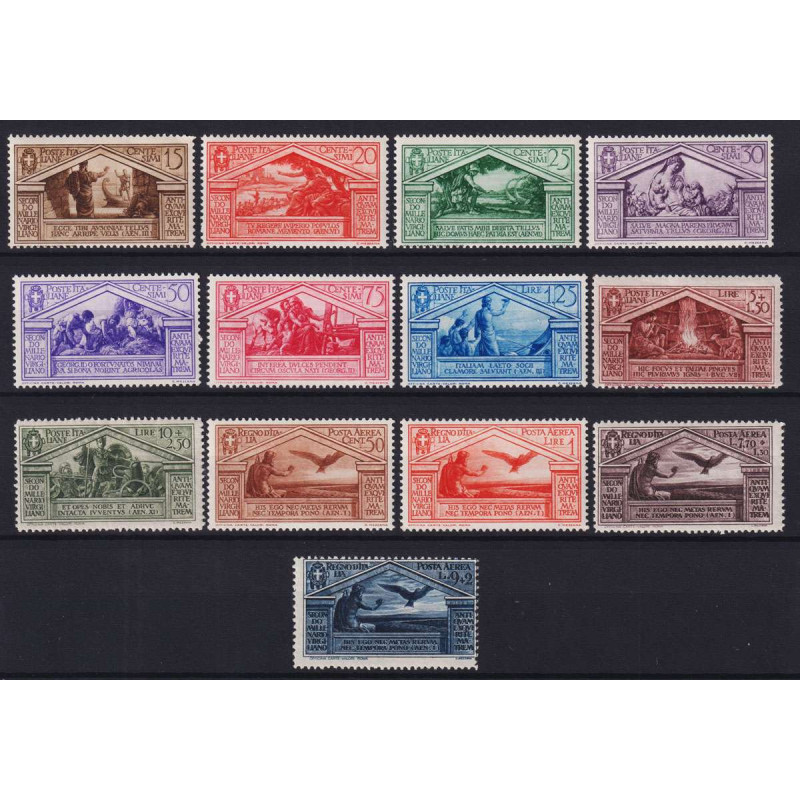 REGNO D'ITALIA 1930 VIRGILIO 13 VALORI G.I MNH**  | Filatelia Meloni
