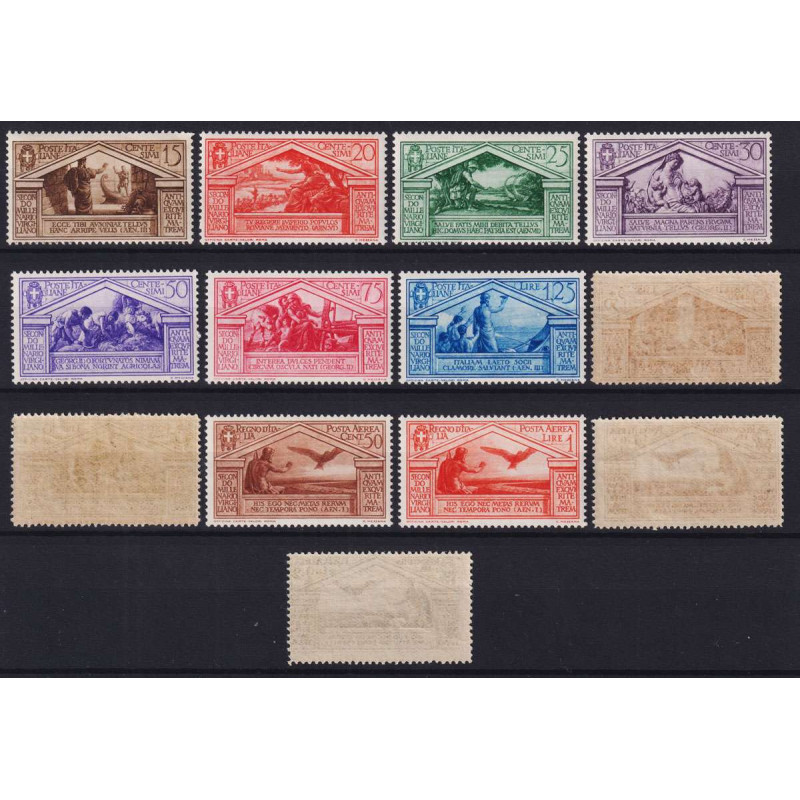 REGNO D'ITALIA 1930 VIRGILIO 13 VALORI G.I MNH**  | Filatelia Meloni