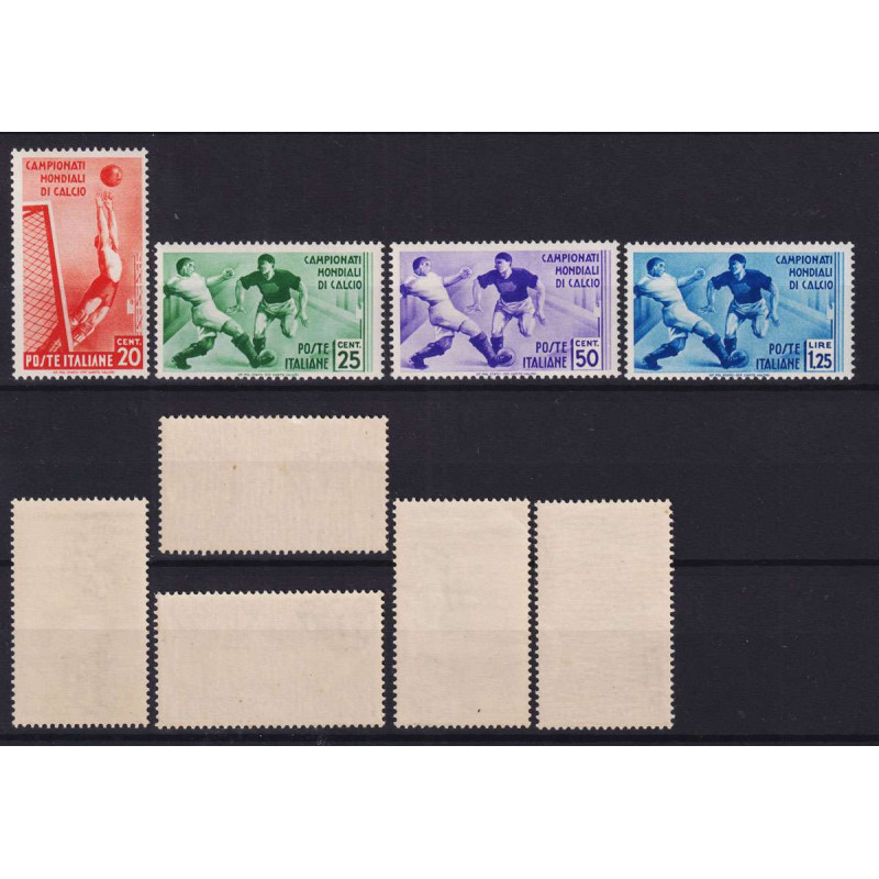 REGNO D'ITALIA 1934 CAMPIONATI MONDIALI DI CALCIO 9 VALORI G.I MNH*...