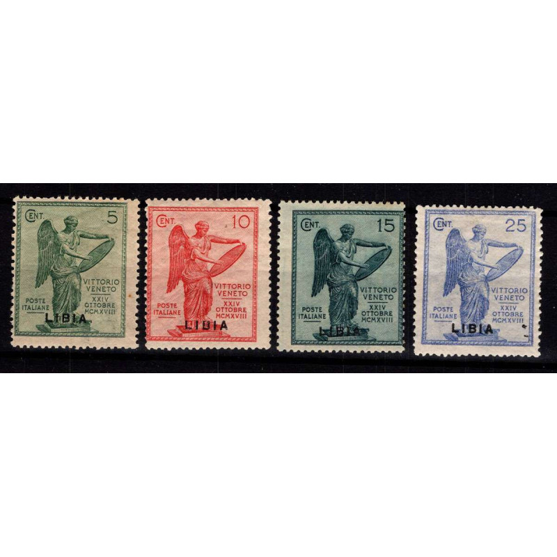 COLONIE LIBIA 1922 VITTORIA SOPRATAMPATA 4 V. G.O MH*  | Filatelia ...