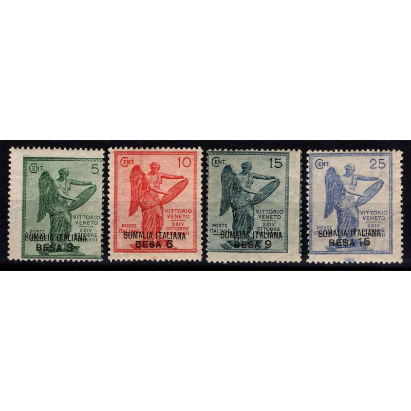 COLONIE SOMALIA 1922 VITTORIA SOPRASTAMPATA 4 V. G.O MH*  | Filatel...