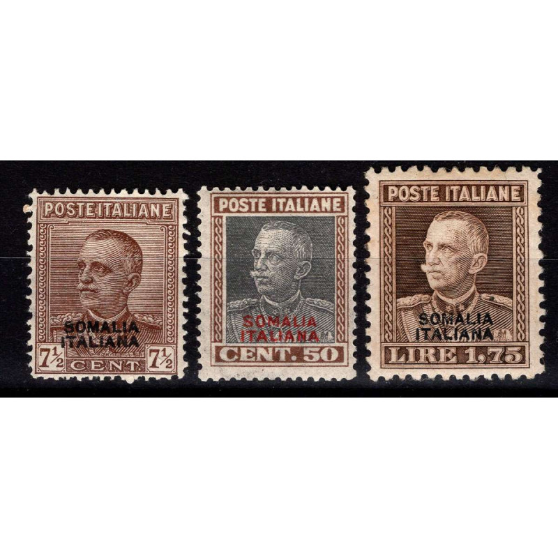 COLONIE SOMALIA 1928 PARMEGGIANI 3 VALORI G.I MNH**  | Filatelia Me...