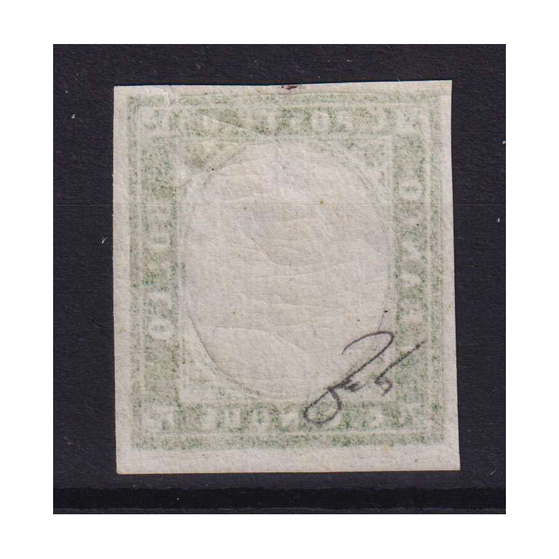 SARDEGNA 1855/63 5 C. VARIETA' SENZA EFFIGIE G.I MNH** CERT.  | Fil...