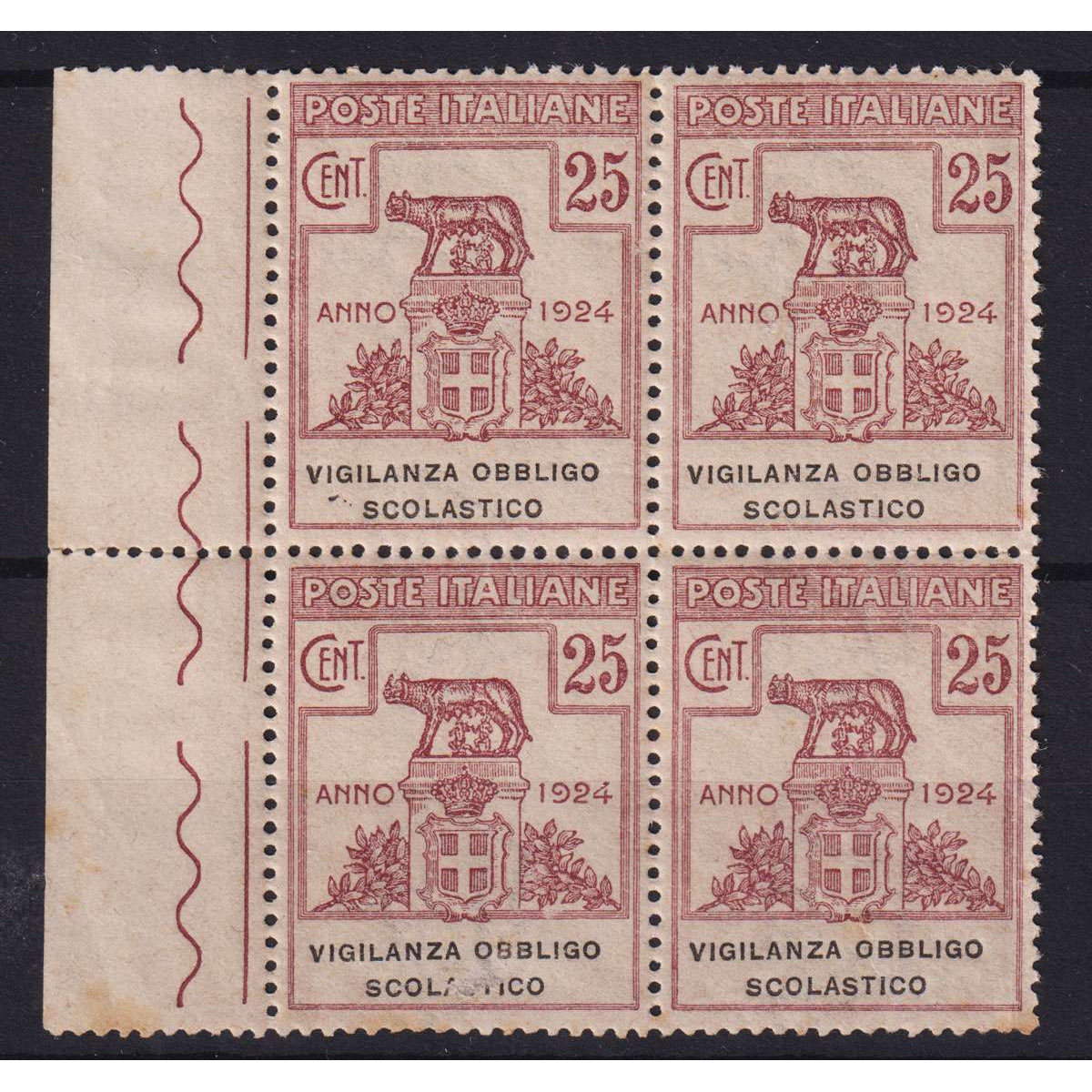 REGNO 1924 ENTI PARASTATALI QUARTINA VIGILANZA OBBLIGO SCOLASTICO G... REGNO 1924 ENTI PARASTATALI QUARTINA VIGILANZA OBBLIGO SCOLASTICO G...