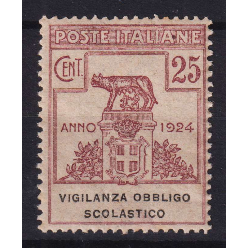 REGNO 1924 ENTI PARASTATALI VIGILANZA OBBLIGO SCOLASTICO G.I MNH** ...
