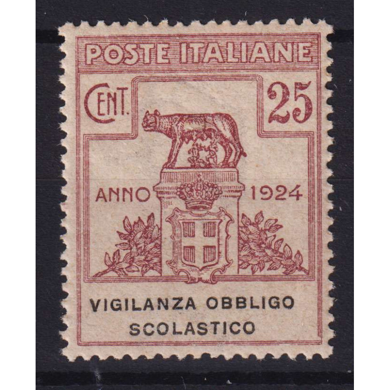 REGNO 1924 ENTI PARASTATALI VIGILANZA OBBLIGO SCOLASTICO G.I MNH** ...