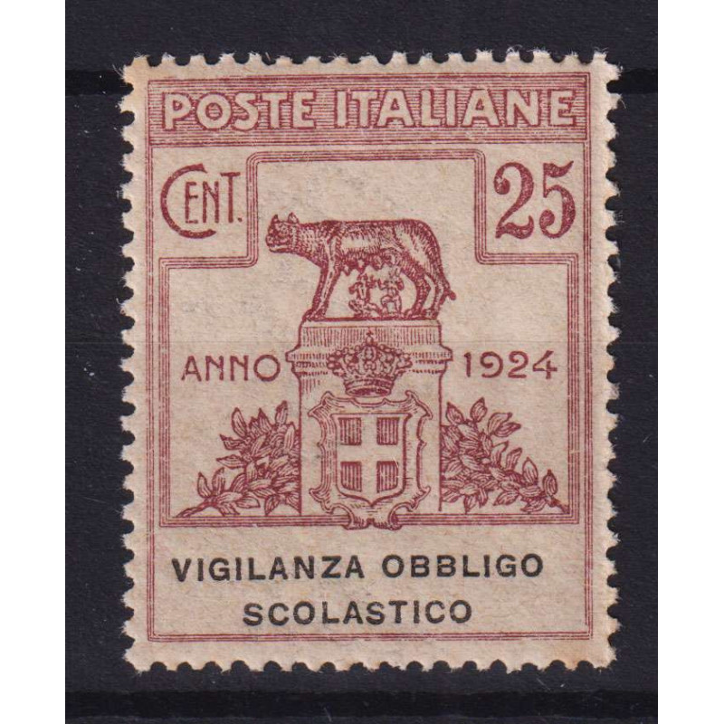 REGNO 1924 ENTI PARASTATALI VIGILANZA OBBLIGO SCOLASTICO G.I MNH** ...