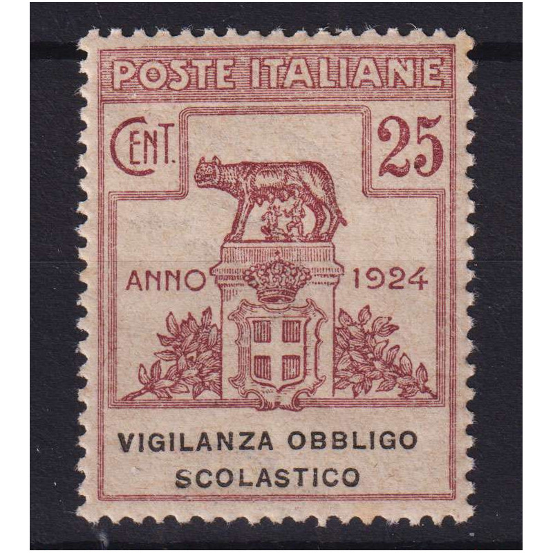 REGNO 1924 ENTI PARASTATALI VIGILANZA OBBLIGO SCOLASTICO G.I MNH** ...