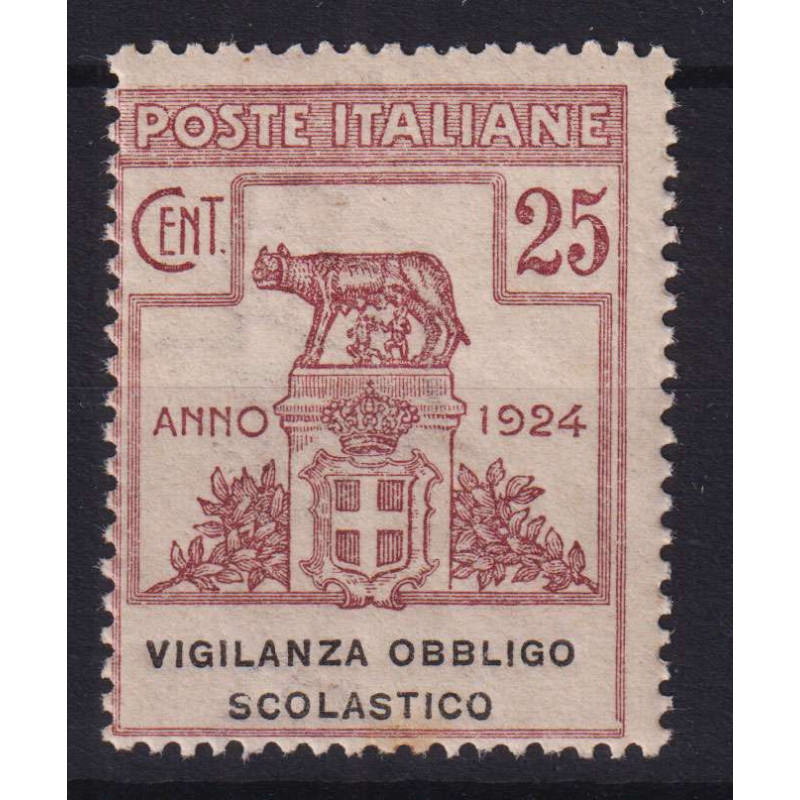 REGNO 1924 ENTI PARASTATALI VIGILANZA OBBLIGO SCOLASTICO G.I MNH** ...