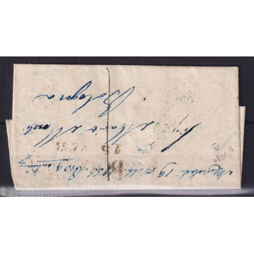 STATO PONTIFICIO 1852 COPPIA 1/2 BAJOCCO N.1a SU BUSTINA  | Filatel...