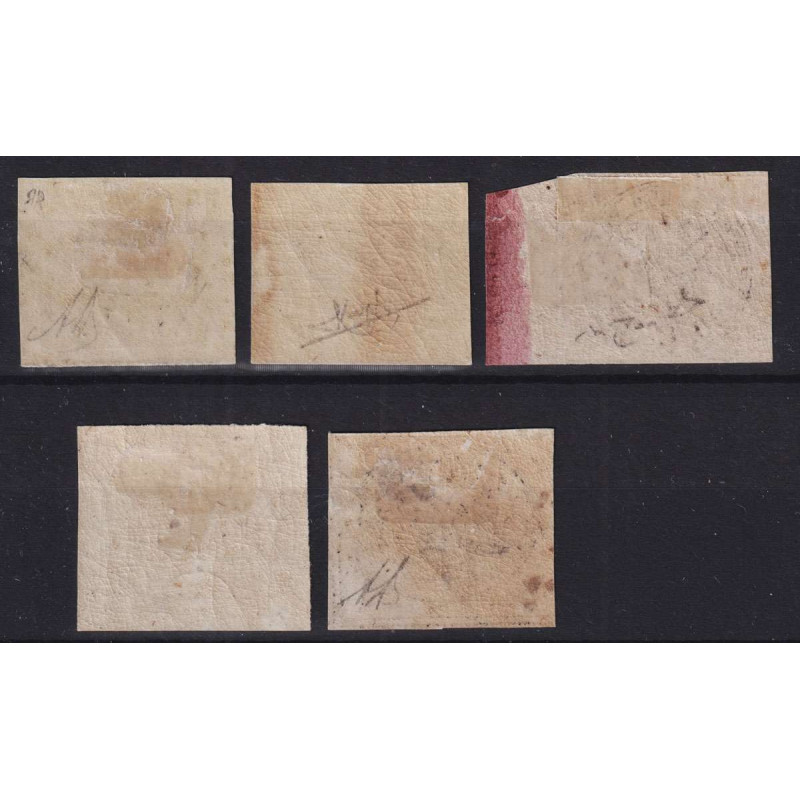 STATO PONTIFICIO 1867 SERIETTA 5 VALORI G.O MH*  | Filatelia Meloni