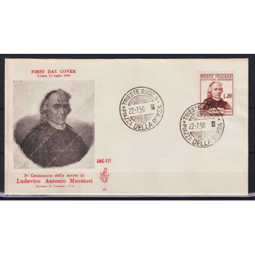 TRIESTE ZONA A 1950 MURATORI USATO SU BUSTA FDC VENEZIA  | Filateli...