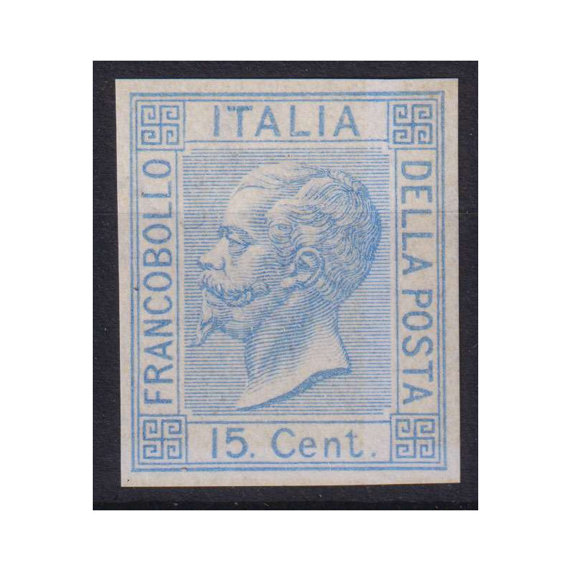 REGNO 1867 15 CENTESIMI SAGGIO OLTREMARE G.I MNH** CERT. BOLAFFI  |...