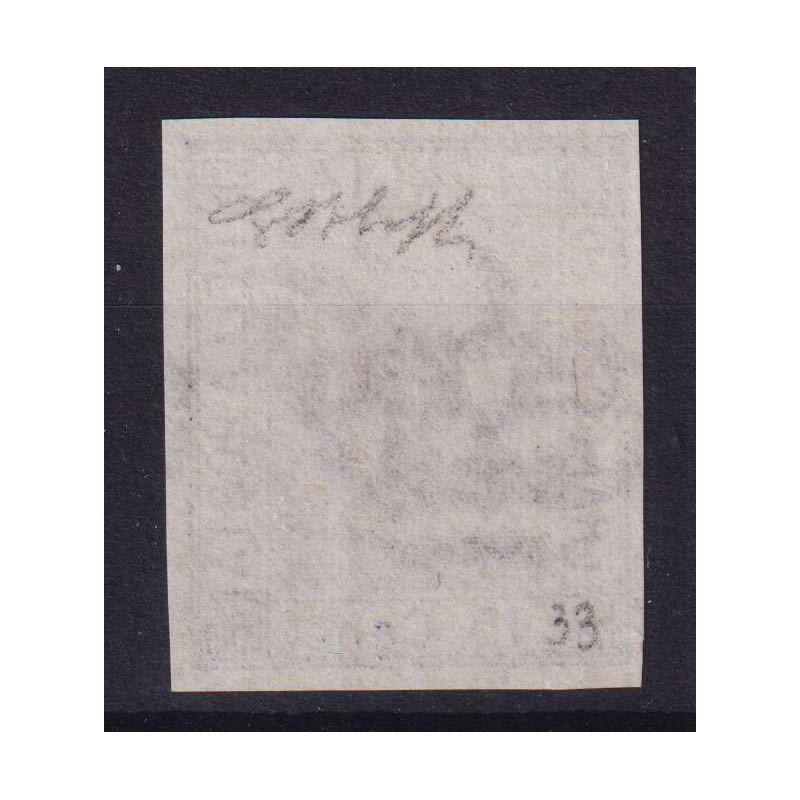 REGNO 1867 15 CENTESIMI SAGGIO PORPORA D'ANILINA G.I MNH** CERT. BO...