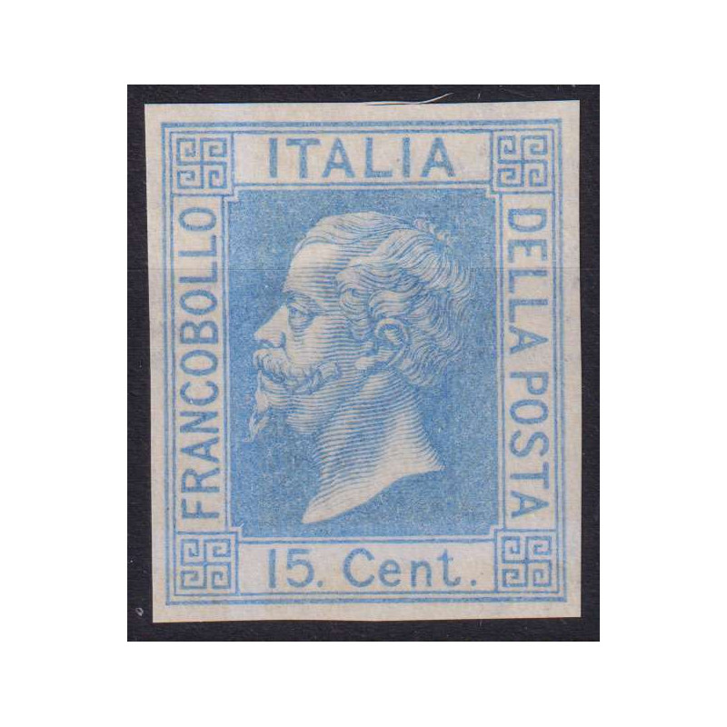 REGNO 1867 15 CENTESIMI SAGGIO OLTREMARE G.I MNH** CERT. BOLAFFI  |...