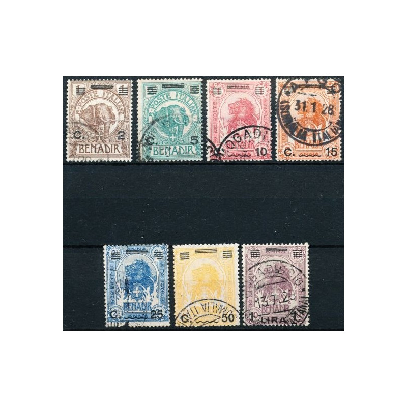 1926 SOMALIA SOPRASTAMPATI 7 V. S.17 (20 SU 2 n.77 MANCANTE) US.  |...