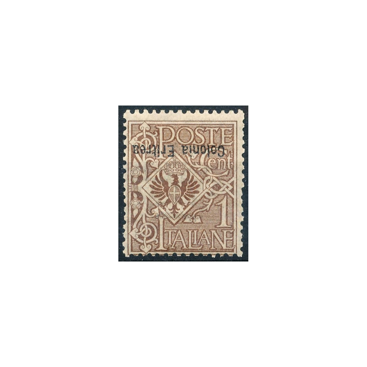 1903 ERITREA 1 c. BRUNO SOPRASTAMPA CAPOVOLTA n.19c G.O. MH* | Fil... 1903 ERITREA 1 c. BRUNO SOPRASTAMPA CAPOVOLTA n.19c G.O. MH* | Fil...