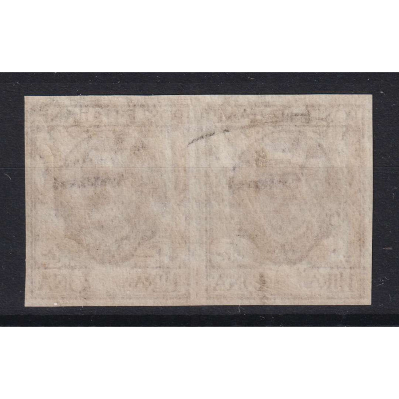 REGNO 1901 FLOREALE COPPIA 1 LIRA VARIETA' N.77o G.I MNH** CERT.  |...