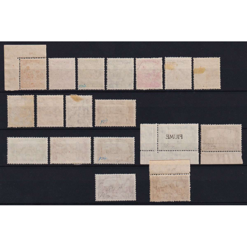 OCCUPAZIONI FIUME 1916-17 MIETITORI E VEDUTA 18 V. G.I MNH** / G.O ...