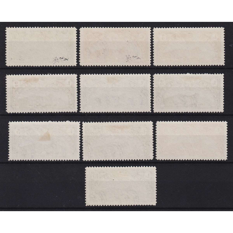 SAN MARINO 1931 POSTA AEREA VEDUTE 10 VALORI G.O MH* CERT.  | Filat...