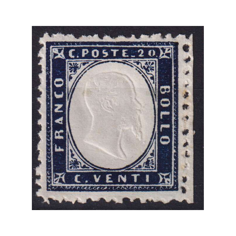 REGNO 1862 20 CENTESIMI N.2 G.I MNH** CENTRATO  | Filatelia Meloni