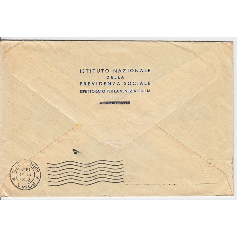 1951 TRIESTE "A" CENSIMENTO 2X 25 L. n.134 SU BUSTA VIAGGIATA  | Fi...