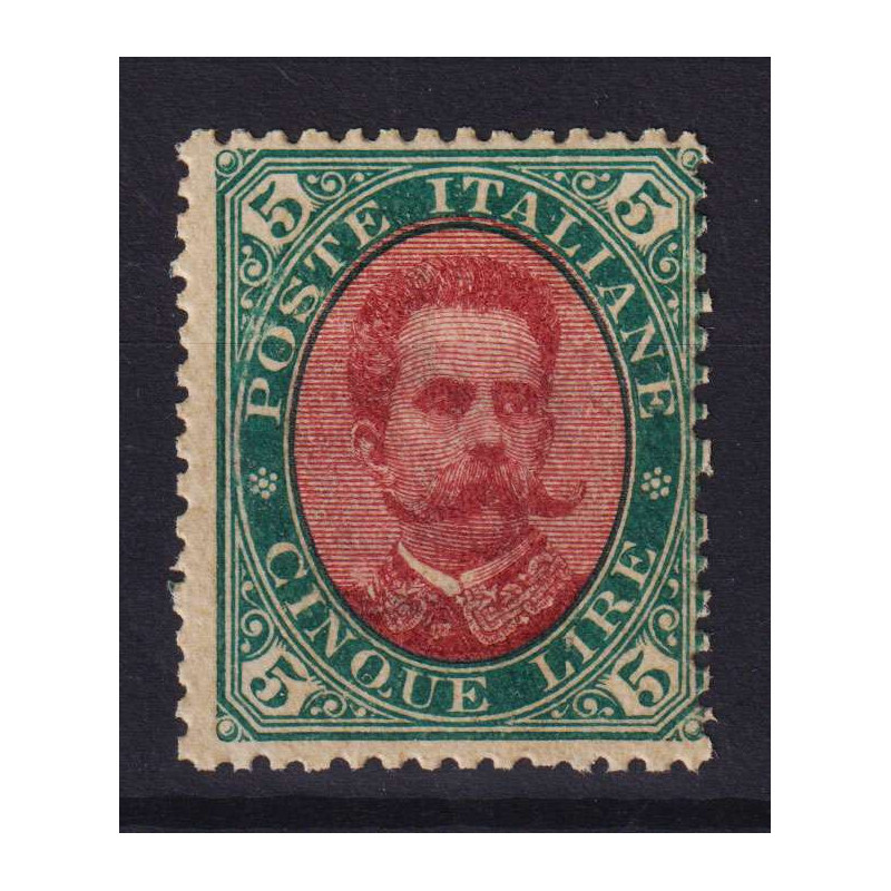 REGNO 1889 UMBERTO I 5 LIRE N.49 G.I MNH**  | Filatelia Meloni