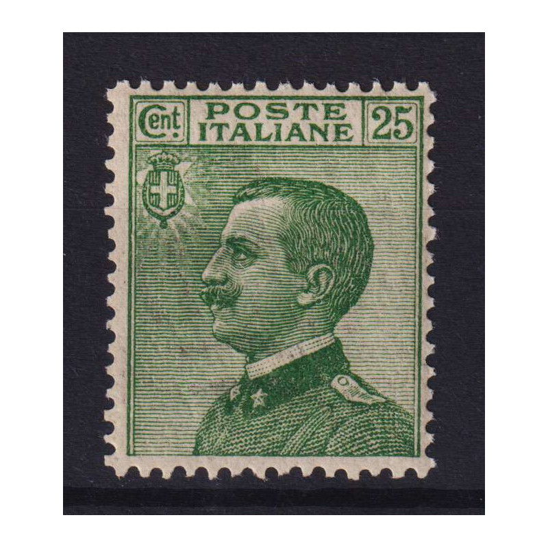 REGNO 1927 MICHETTI 25 CENTESIMI VERDE G.I MNH** CENTRATO  | Filate...