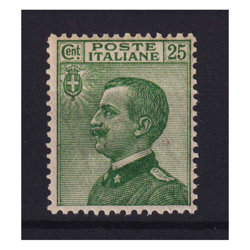 REGNO 1927 MICHETTI 25 CENTESIMI VERDE G.I MNH** CENTRATO  | Filate...