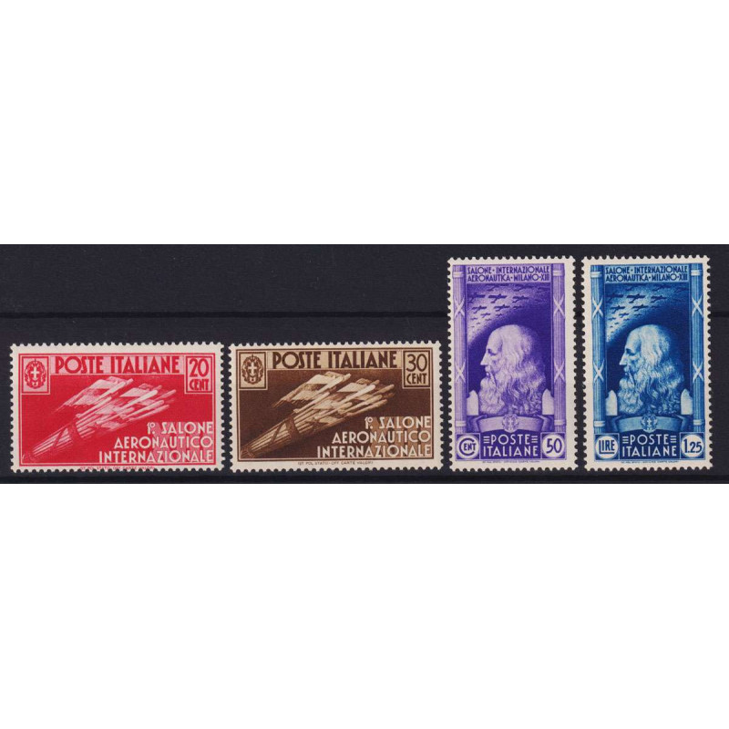 REGNO 1935 SALONE AEREONAUTICO 5 V. G.I MNH** CERT.  | Filatelia Me...