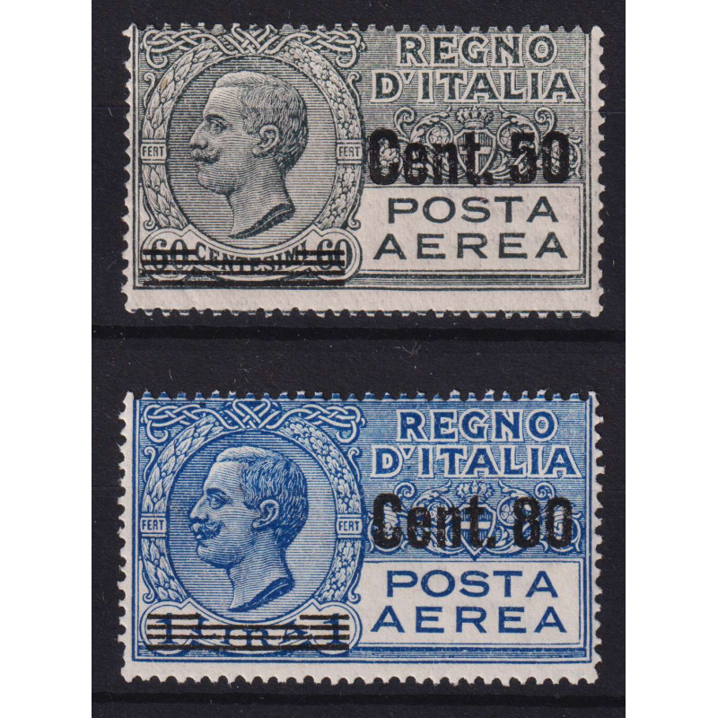 REGNO D' ITALIA 1927 P/A SERIE COMPLETA SOPRASTAMPATA 2 V. G.I MNH*...