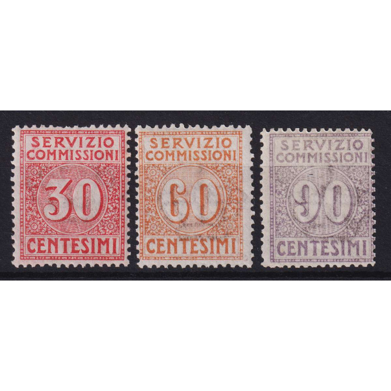 REGNO D' ITALIA 1913 SERVIZIO COMMISSIONI 3 V. G.I MNH**  | Filatel...
