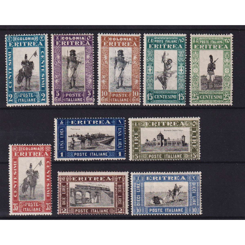 COLONIE ERITREA 1930 SOGGETTI AFRICANI 10 V. G.I MNH**  | Filatelia...