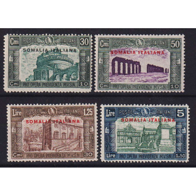 COLONIE SOMALIA 1930 MILIZIA III 4 V. G.I MNH**  | Filatelia Meloni
