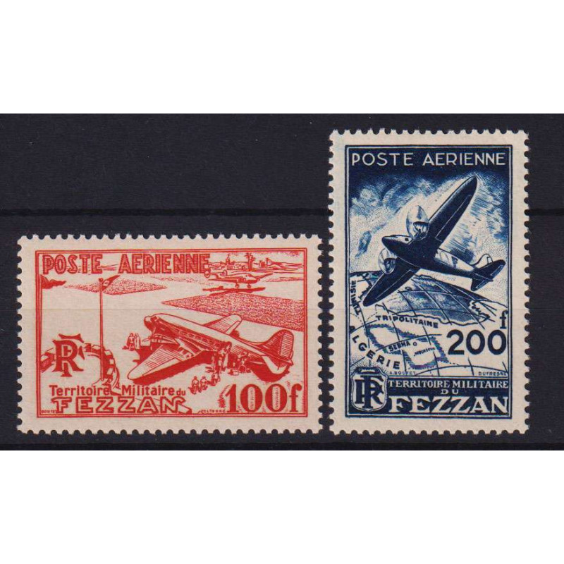 OCCUPAZIONI FEZZAN E GHADAMES 1948 P/A EMISSIONE FEZZAN 2 V. G.I MN...